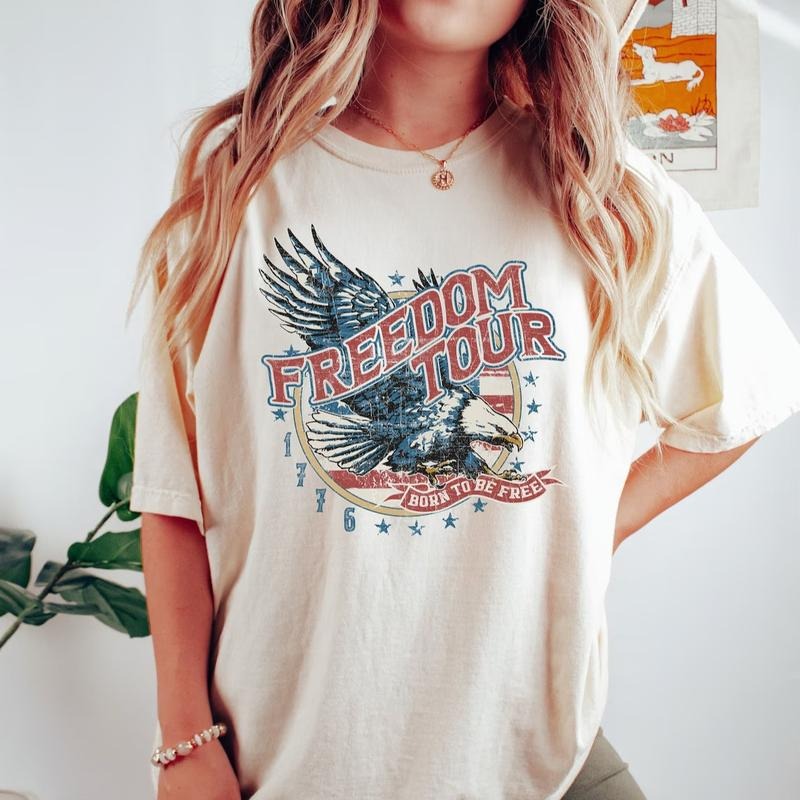 Freedom Tour 1776 T-shirt, American Eagle Shirt, 4th Of July Shirt, Freedom Shirt, Independence Day Gift, Patriotic...