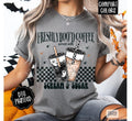 Freshly BOOD Coffee Comfort Colors, Trendy Halloween Tshirt Hoodie, Sweatshirt | PureTeeCo.com