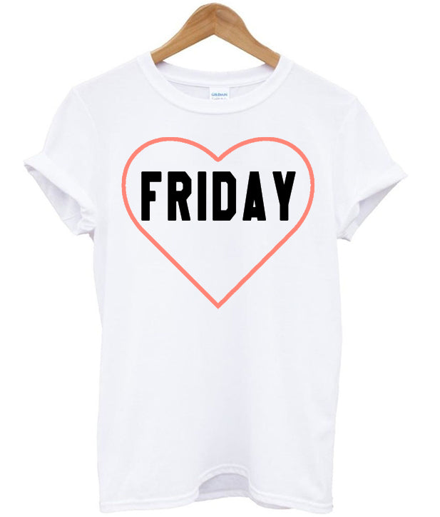 Friday With Heart T-shirt Hoodie, Sweatshirt | PureTeeCo.com