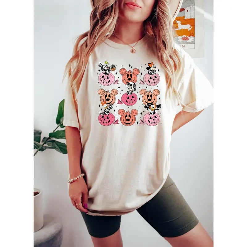 Friends Skeleton Pumpkin Halloween Shirt, Not So Scary Halloween Party 2024, Family Halloween Gift