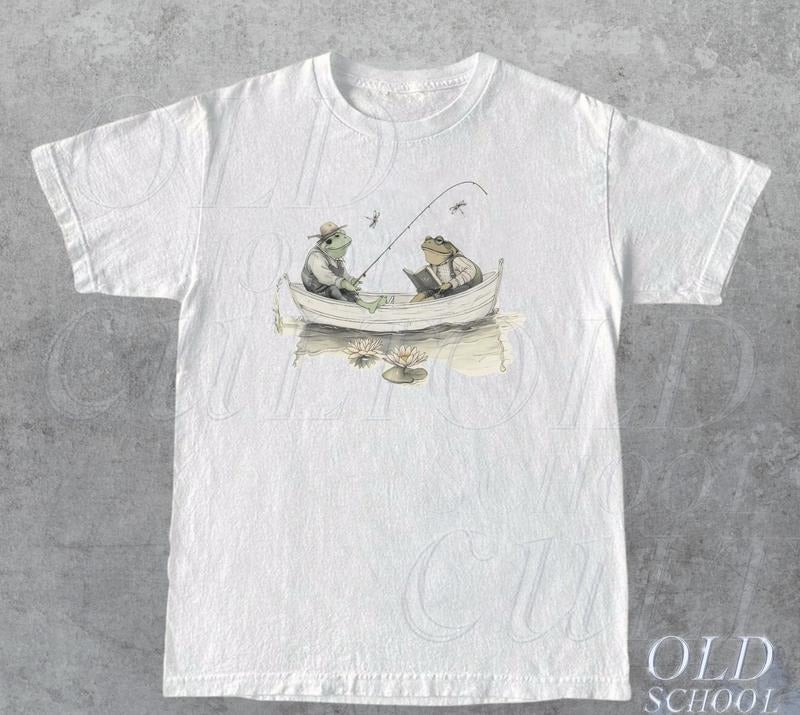 Frog 90s Vintage Graphic Shirt, Retro Toad Tee, Nature Shirt, 2000s Frog T-Shirt, Book Lovers Shirt, Vintage Unisex...