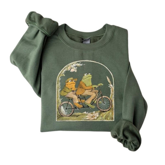 Frog And Toad Crewneck Sweatshirt, Vintage Classic Book Shirt, Frog and Toad Tshirt,Gift for her, Cottagecore Aesthetic Hoodie
