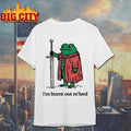 Frog holding sword I’m burnt out M’lord shirt