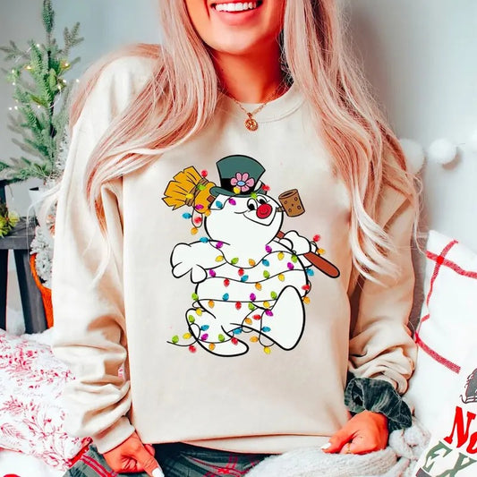 Frosty Snowman Christmas Sweatshirt, Merry Christmas Tee, Frosty Sweatshirt, Snowman Frosty Shirt, Cute Christmas Sweatshirt, Snowman Shirt