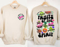 Fruit of the Spirit Sweatshirt, Christian Sweatshirt, Fruit Sweatshirt, Bible Verse Sweatshirt, Scripture Sweatshirt...