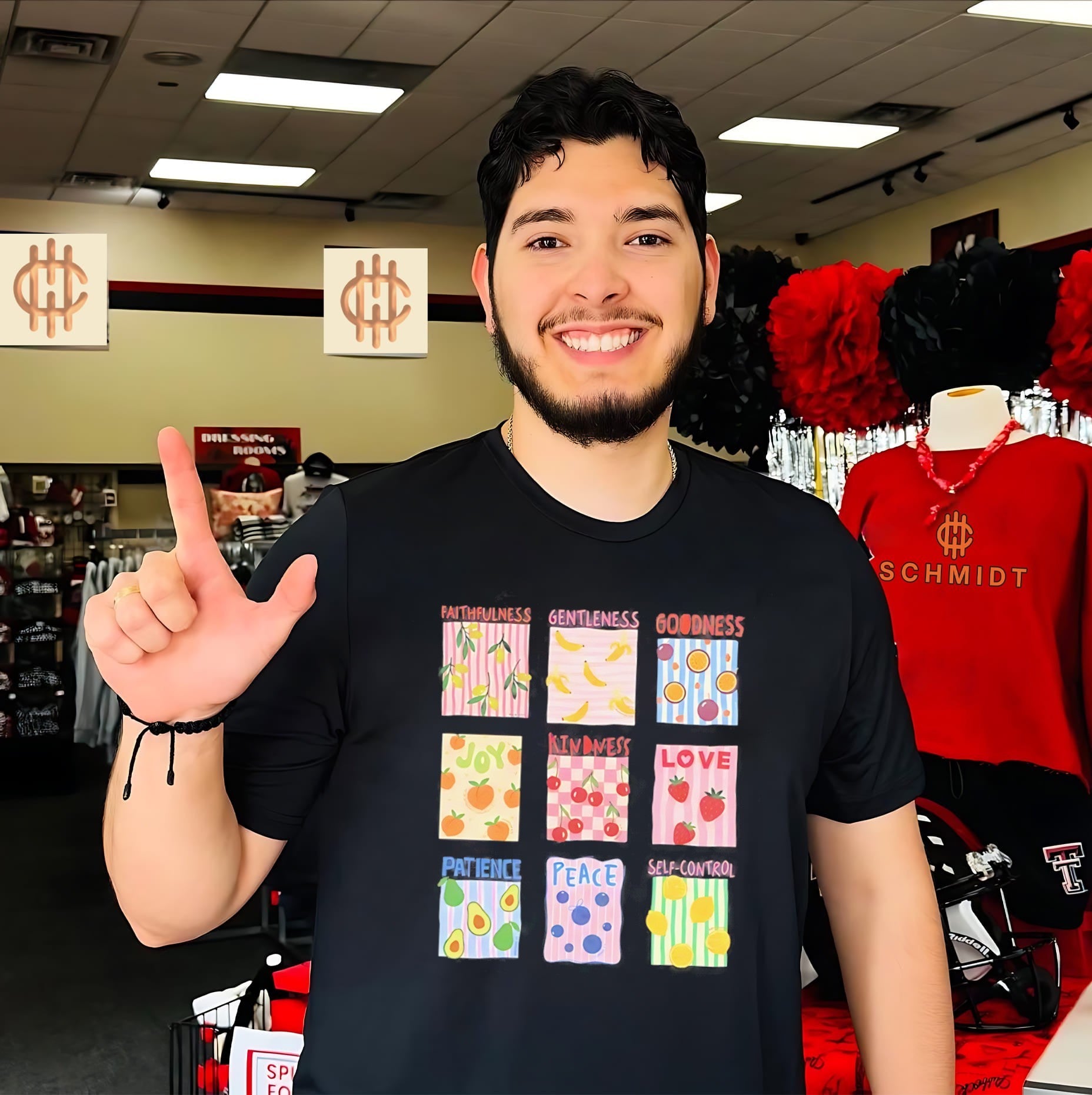 Fruit of the Spirit illustration shirt