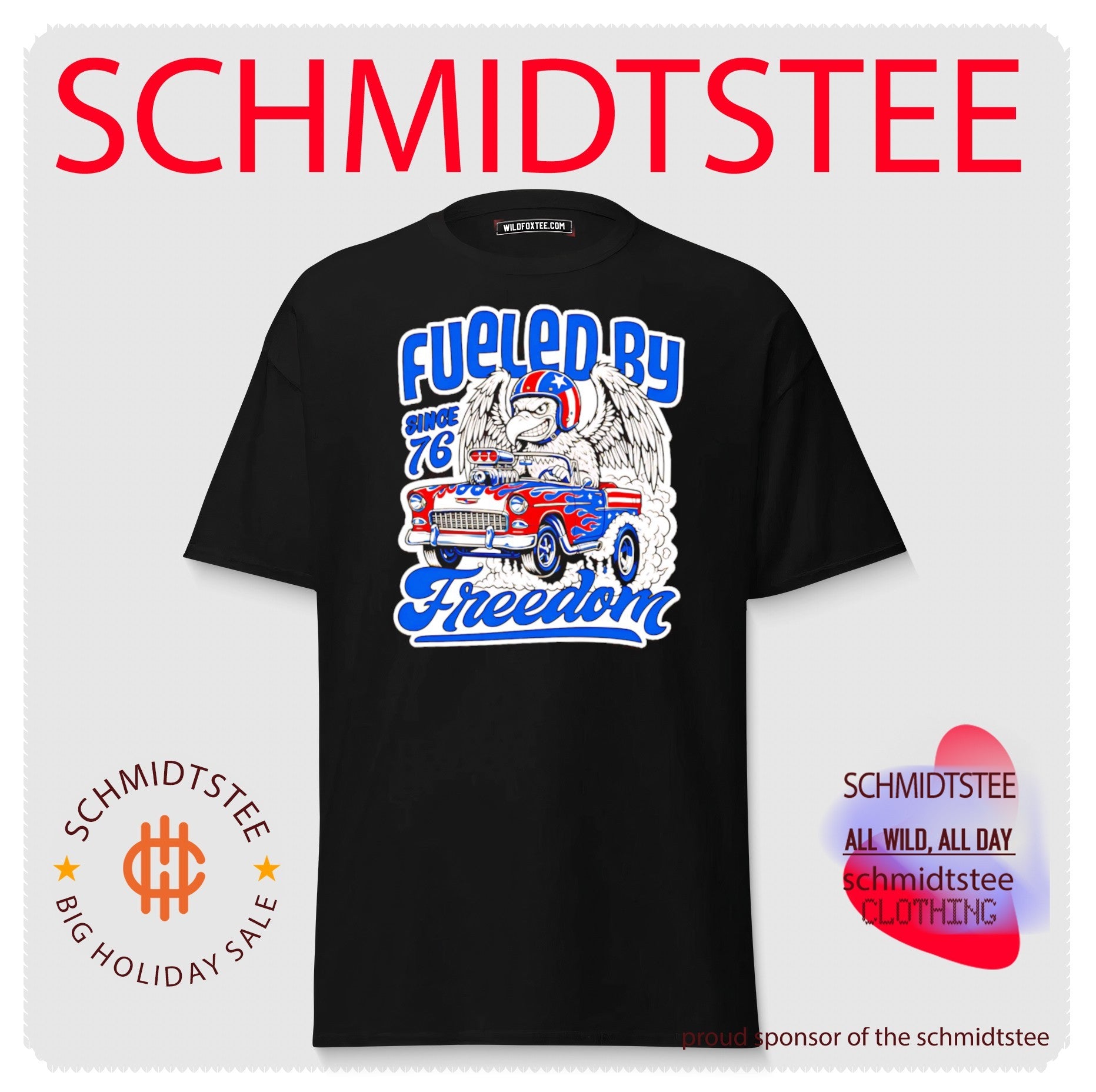 Fueled By Freedom Hot Rod Eagle USA 250 shirt