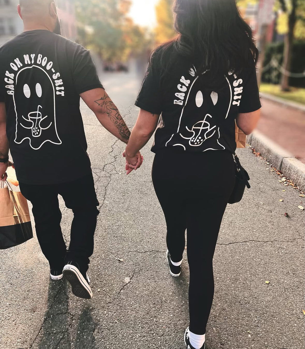 Back on my Boo Shit Graphic Tee Hoodie, Sweatshirt | PureTeeCo.com (Image 1)
