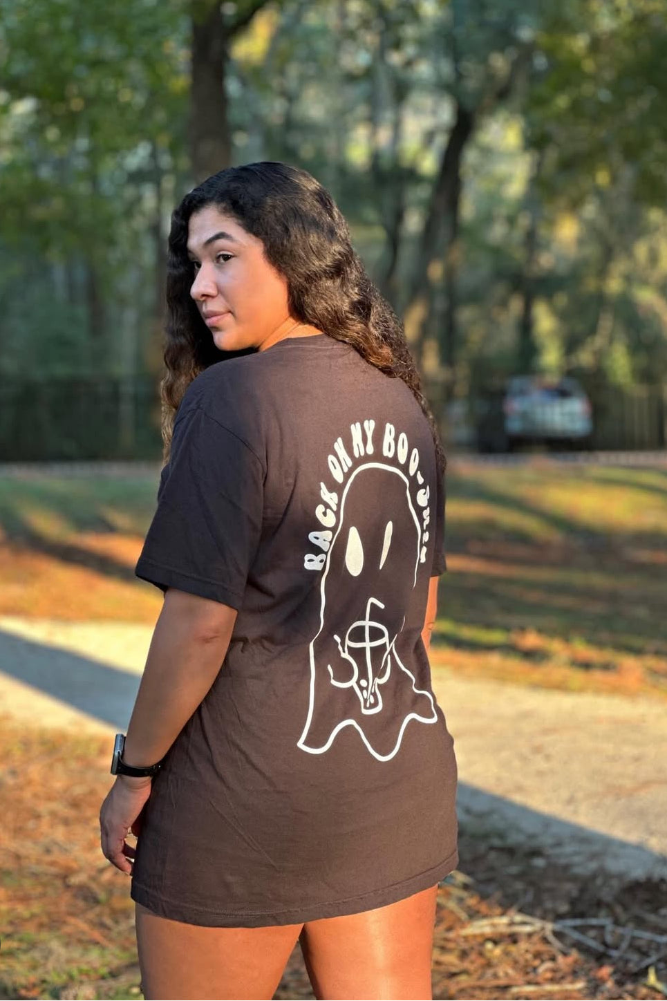 Back on my Boo Shit Graphic Tee Hoodie, Sweatshirt | PureTeeCo.com (Image 2)