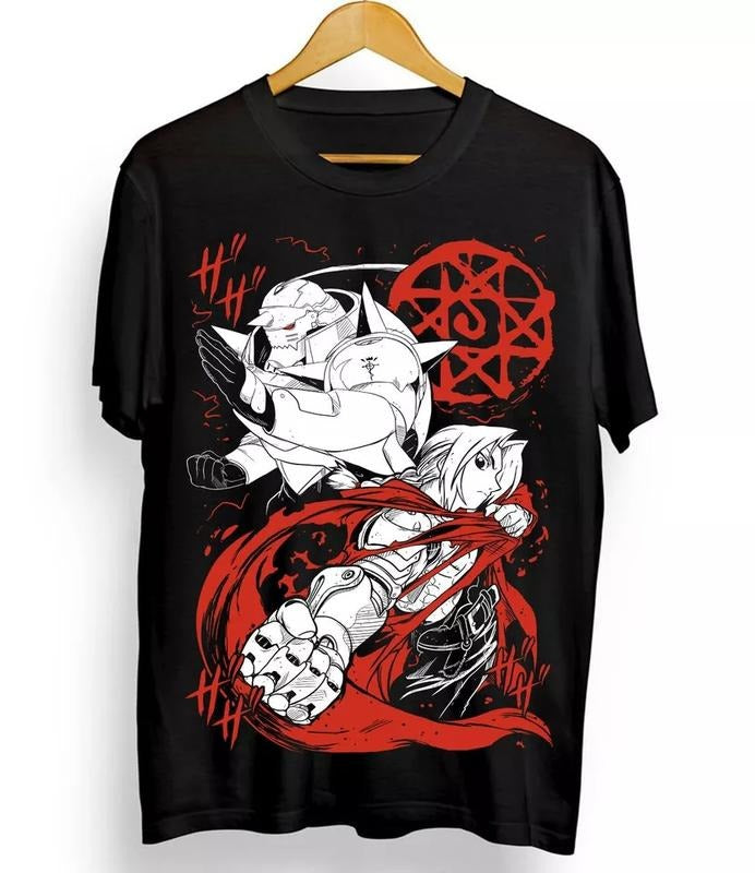 Fullmetal Alchemist T-Shirt Brotherhood Alphonse Elric Black Shirt Tee Hoodie, Sweatshirt | PureTeeCo.com