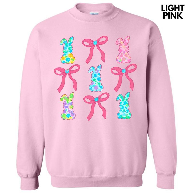Fun Bunny Bow Collage Sweatshirt 'NLB' T-Shirts, Hoodie | PureTeeCo.com