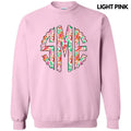 Fun Gingerbread Christmas Monogram Sweatshirt 'NLB' T-Shirts, Hoodie | PureTeeCo.com