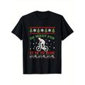 Fun Mountain Bike Rider Christmas Sweater T-Shirt, Soft Cotton, Perfect Gift for Men & Women, Ideal for Holidays &...