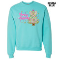 Fun Pink Merry Christmas Tree Sweatshirt 'NLB' T-Shirts, Hoodie | PureTeeCo.com