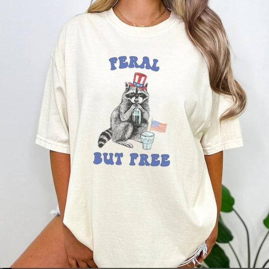 Funny 4th Of July Shirt, Graphic Raccoon Shirt, Independence Day Shirt, Patriotism Shirt