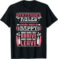 Funny Bar Shirts, Bartender Rules, Funny Bartending T-Shirt Menswear Top