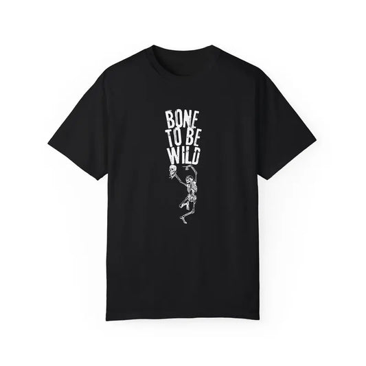 Funny Born To Be Wild Skeleton Halloween Shirt Gift Oversized  Skeleton Tee Gift For Him Or Her Spooky Season Tee Halloween