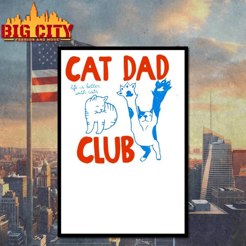 Funny Cat Dad Club Shirt
