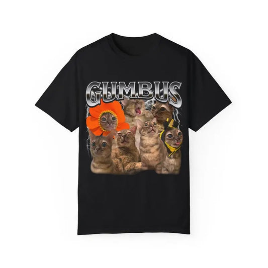 Funny Cat T-Shirt - GUMBUS Graphic Tee, Gift for Cat Lovers, Cute Animal Shirt Cotton Menswear Soft Stylish