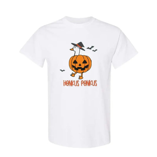 Funny Cowboy Goose Shirt, Honkus-Ponkus! Sweatshirt- Witchy Goose in a Jack-o-Lantern Hoodie, Menswear, Top for Men FAST SHIPPING