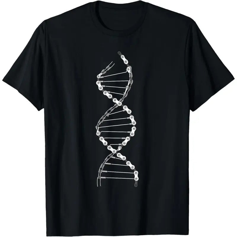 Funny DNA Cycling Bicycle Chain Mountain Bike Lovers Outfit T-Shirt Made in USA Hoodie, Sweatshirt | PureTeeCo.com