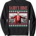 Funny Daddy's Home Trump Ugly Christmas Sweatshirt T-Shirts, Hoodie | PureTeeCo.com
