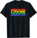 Funny Friend Shirts, Gift For Gay Best Friend, Gay Pride Shirt Proud Daughter LGBT Parent T-Shirt Menswear Top Casual...