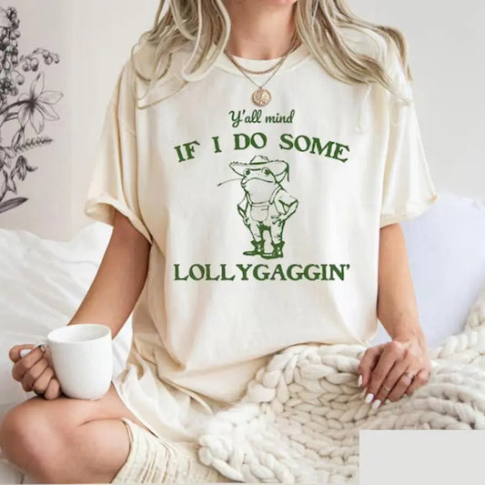 Funny Frog Shirt, Meme Shirt, Cowboy Frog Shirt, Funny Western Shirt, Meme Graphic Tees,90s Graphic Shirt Cotton Printed