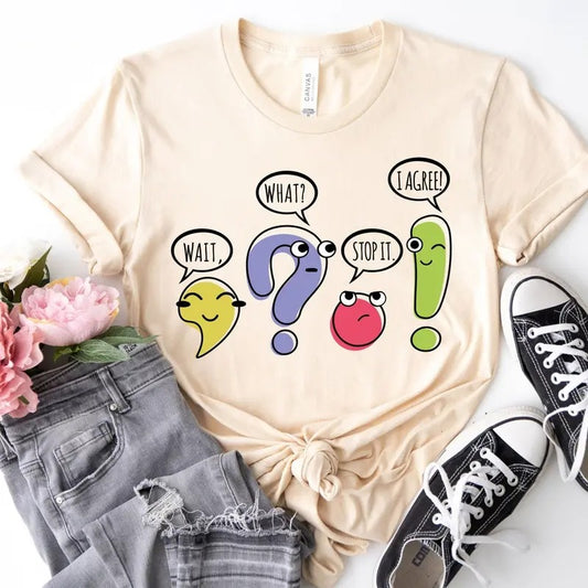 Funny Grammar Teacher Shirt, Punctuation English Teacher Gift