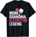 Funny Grandma Shirt, Gift For Grandmother, Mom Grandma Pickleball Legend Player Funny Pickle Ball T-Shirt Casual Cotton...