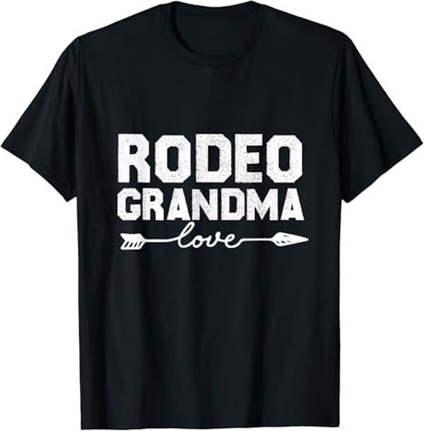 Funny Grandma Shirt, Gift For Grandmother, Rodeo Grandma T-Shirt Casual Cotton Top Hoodie, Sweatshirt | PureTeeCo.com
