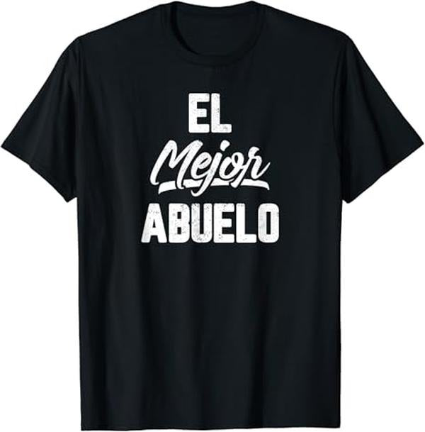 Funny Grandpa Shirt, Gift For Grandfather, Abuelo Grandpa Fathers Day Gift in Spanish Dad Papa Padre T-Shirt Menswear...