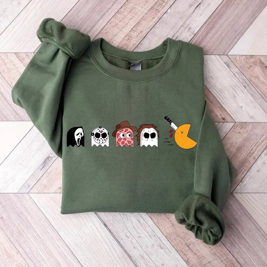 Funny Halloween Sweatshirt, Skeleton Halloween Sweatshirt, Skeleton Pumpkin Sweatshirt, Fall Halloween Shirt, Fall Halloween Gift Shirt