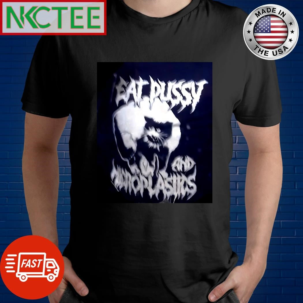 Funny I Eat Pussy Microplastics cat shirt