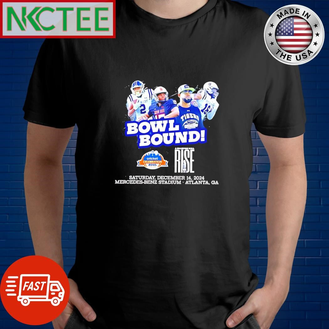 Funny Jackson State Tigers  Bowl Bound Saturday December 14 2024 Mercedes Benz Stadium Atlanta GA shirt