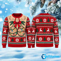 Funny Jingle Balls Bow Tie Ugly Christmas Sweater