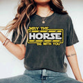 Funny Kentucky Derby May the Fourth Comfort Color Shirt, Derby Kentucky Horse Racing Shirt, 2024 May The Horse Be With...