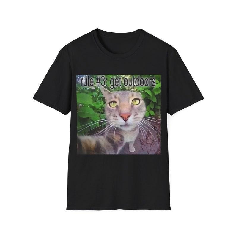 Funny Meme Shirt, Rule #3 Get Outdoors Tee, Gift Unisex T-Shirt