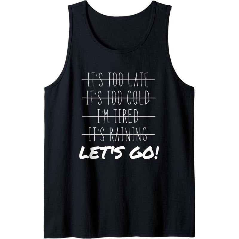 Funny Motivational Disciplines Workout No Excuses Men Women Tank Top MADE IN USA