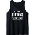 Funny Motorcycle Shirts for Men I Like Titties Adult Humor Tank Top MADE IN USA Hoodie, Sweatshirt | PureTeeCo.com