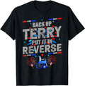Funny Patriotic Shirts, Retro Back Up Terry Put It In Reverse Fireworks T-Shirt Menswear Top Casual Cotton Basic Fashion...