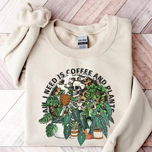 Funny Plant Ghost Sweatshirt, Halloween Plant Lady Shirt, Plant Lover Gift, Ghost Crewneck Sweatshirt, Spooky Gardener Shirtstyle{n002}2