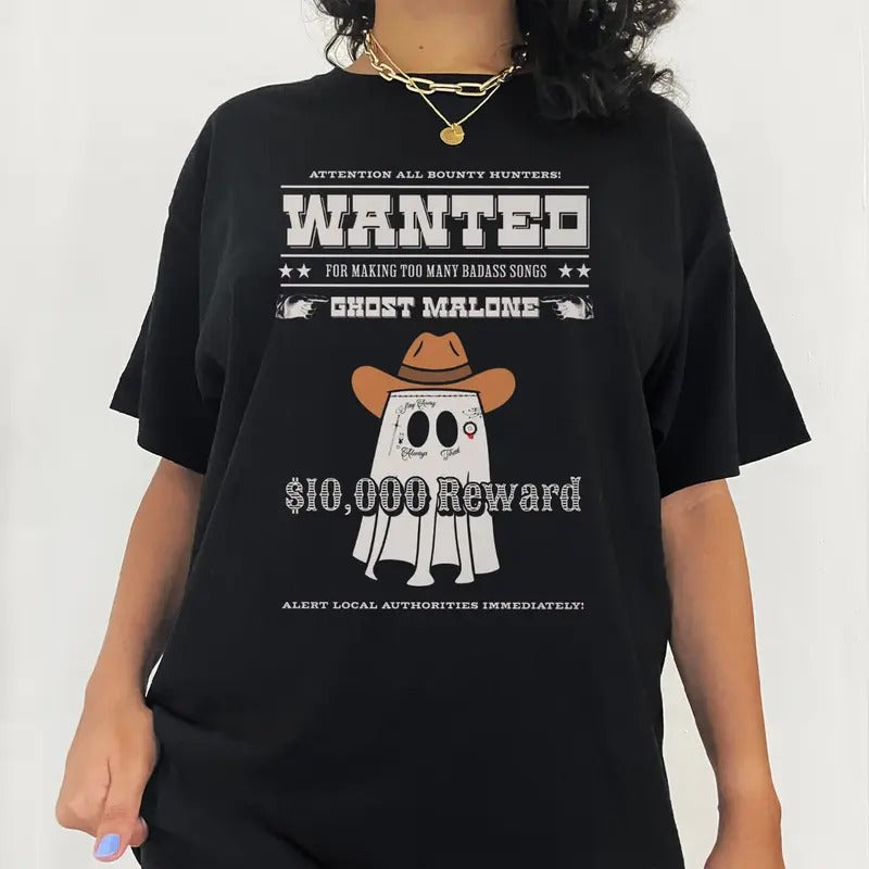 Funny Posty Gh0st T Shirt, Concert Outfit, Spooky Season, Fans Merch For Halloween, Unisex Short Sleeve Tee Shirt, Casual...