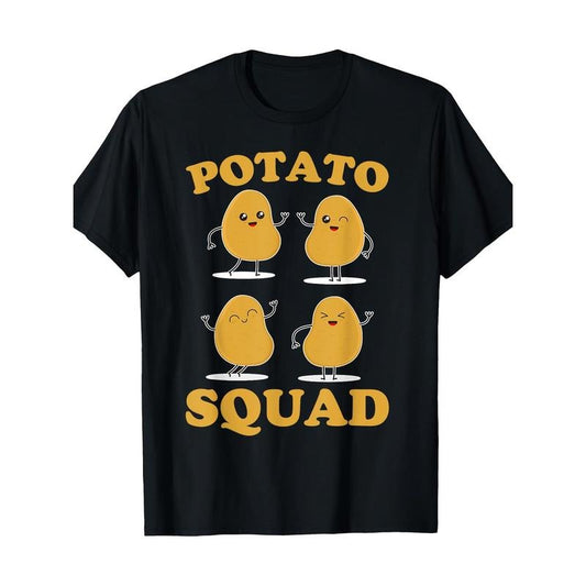 Funny Potato Team Graphic Tee for Youngsters - 100% Cotton, Short Sleeve, Crew Neck - Perfect for All Seasons Made in USA