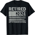 Funny Retirement Shirts, Retired 2024 Decoration Men Women Retirement T-Shirt Menswear Top Casual Cotton Unisex Hoodie,...