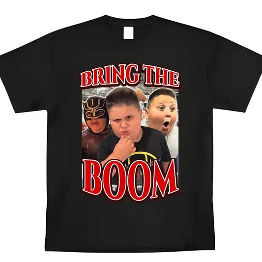 Funny Rizzler Bring The Boom Meme T-Shirt Graphic Tee Humor