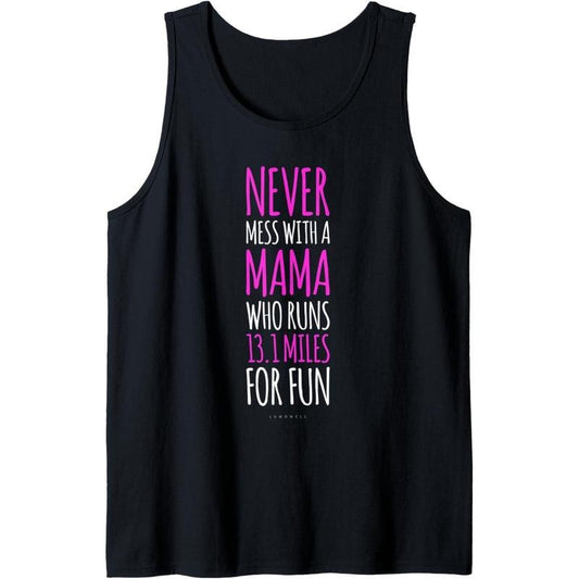 Funny Running Tanks. 13.1 Half Marathon Runner Mom Gift Tank Top MADE IN USA