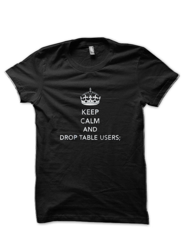 Funny SQL DB Black T-Shirt Hoodie, Sweatshirt | PureTeeCo.com