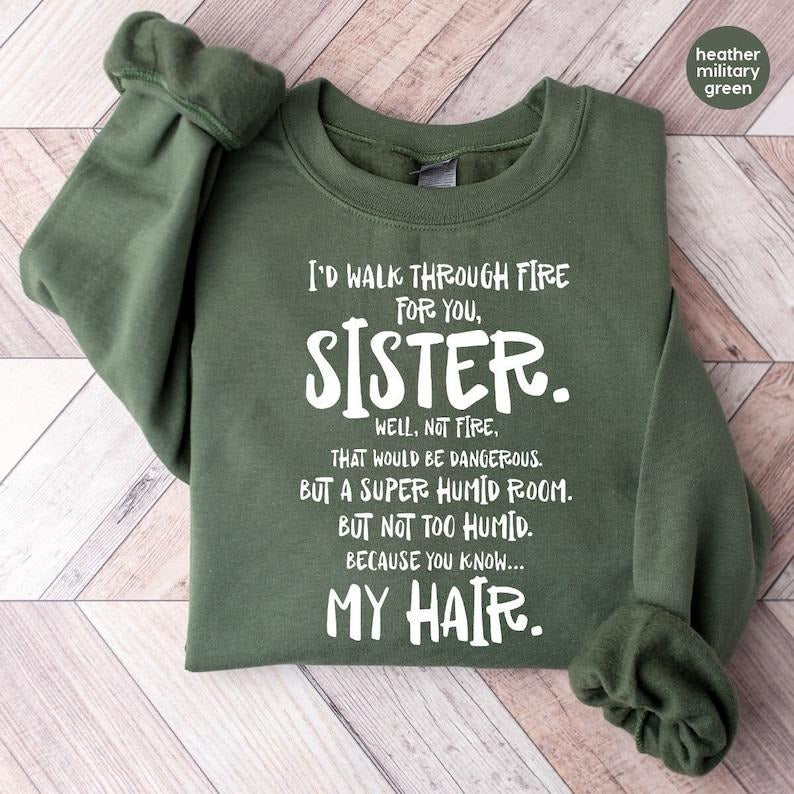 Funny Sister Sweatshirt, Sister Gift, Big Sister Longsleeve, Little Sisters Hoodie, Gifts For Sister, Big Sister Gift, Funny Saying Shirts