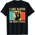 Funny Sloth Design For Sloth Lover Men Introvert T-Shirt Made in USA Hoodie, Sweatshirt | PureTeeCo.com